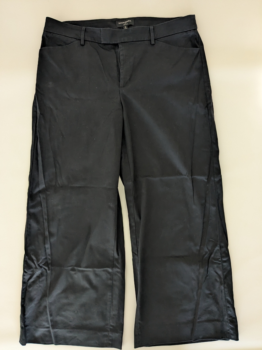 Banana Republic Navy-Black Wide Leg Trousers